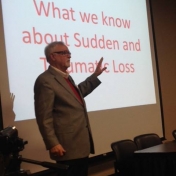 Frank Campbell speaking about the impacts of sudden and traumatic loss.